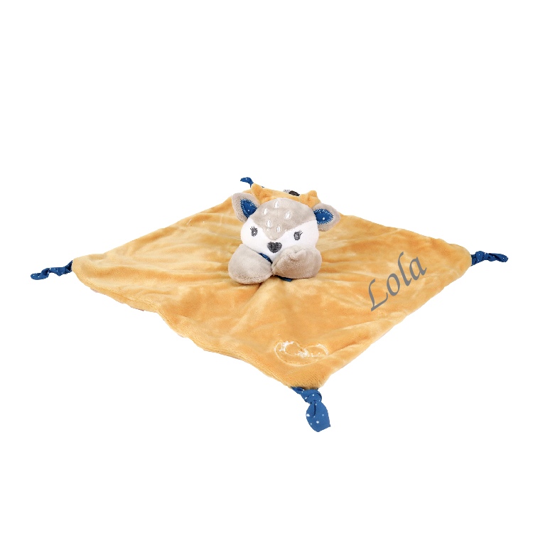  - amour comforter deer yellow blue 25 cm 